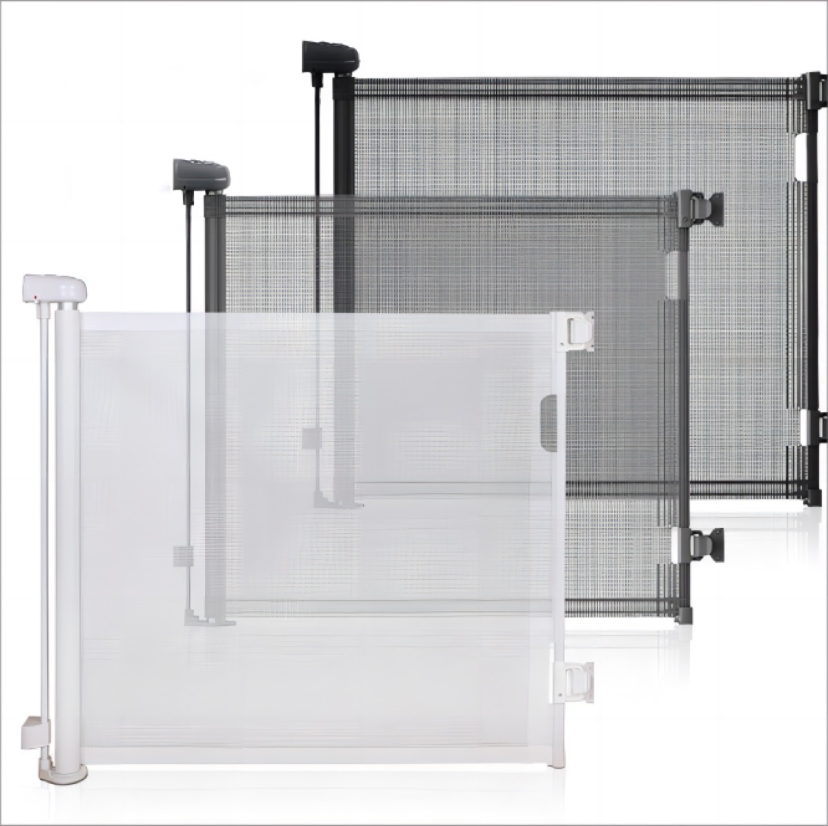 Customizable Child Safety Door Barrier Retractable Baby Gate with Mesh