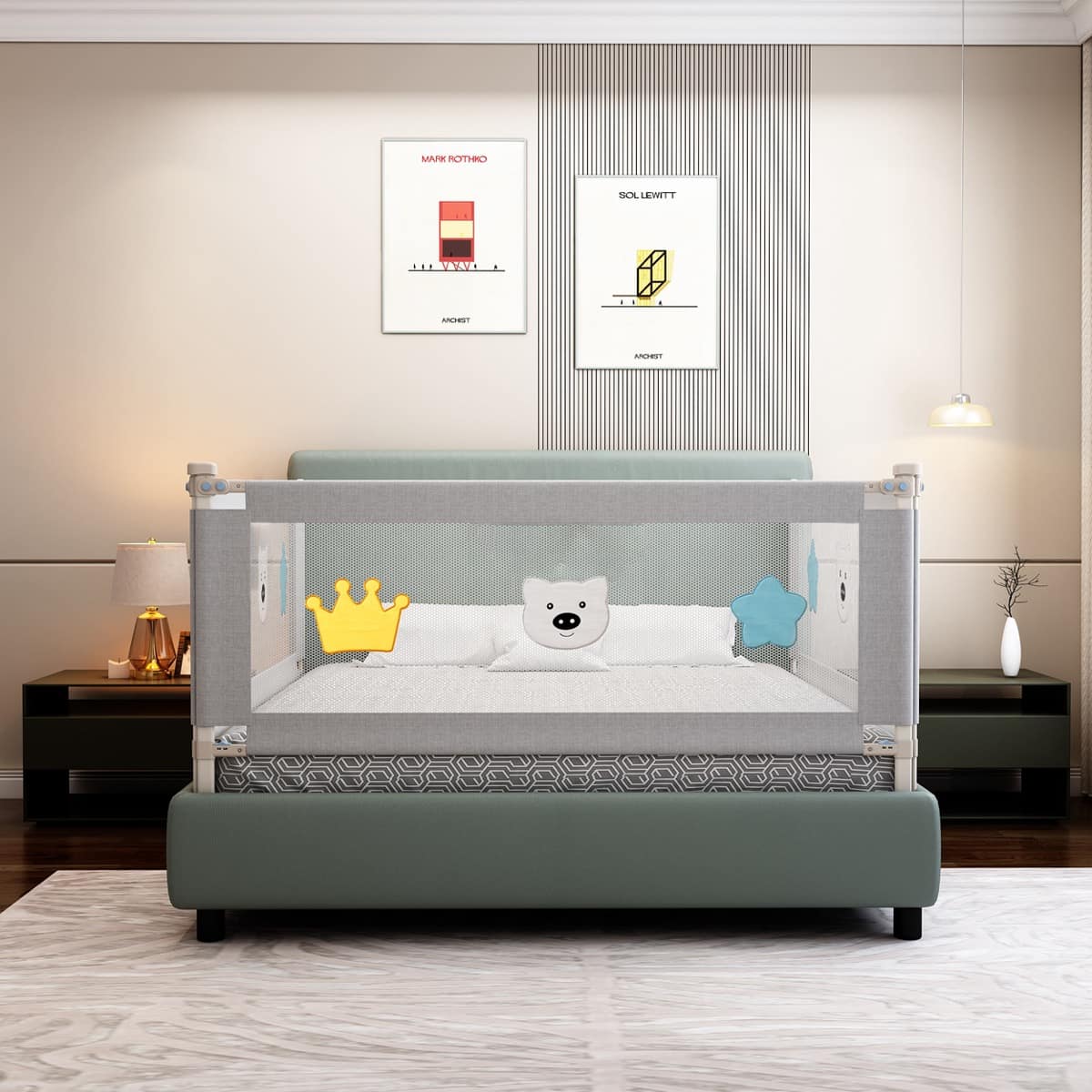 CE Certified Bed RailBaby Rails Rail Guards Kids'Cribs Bed Guard for