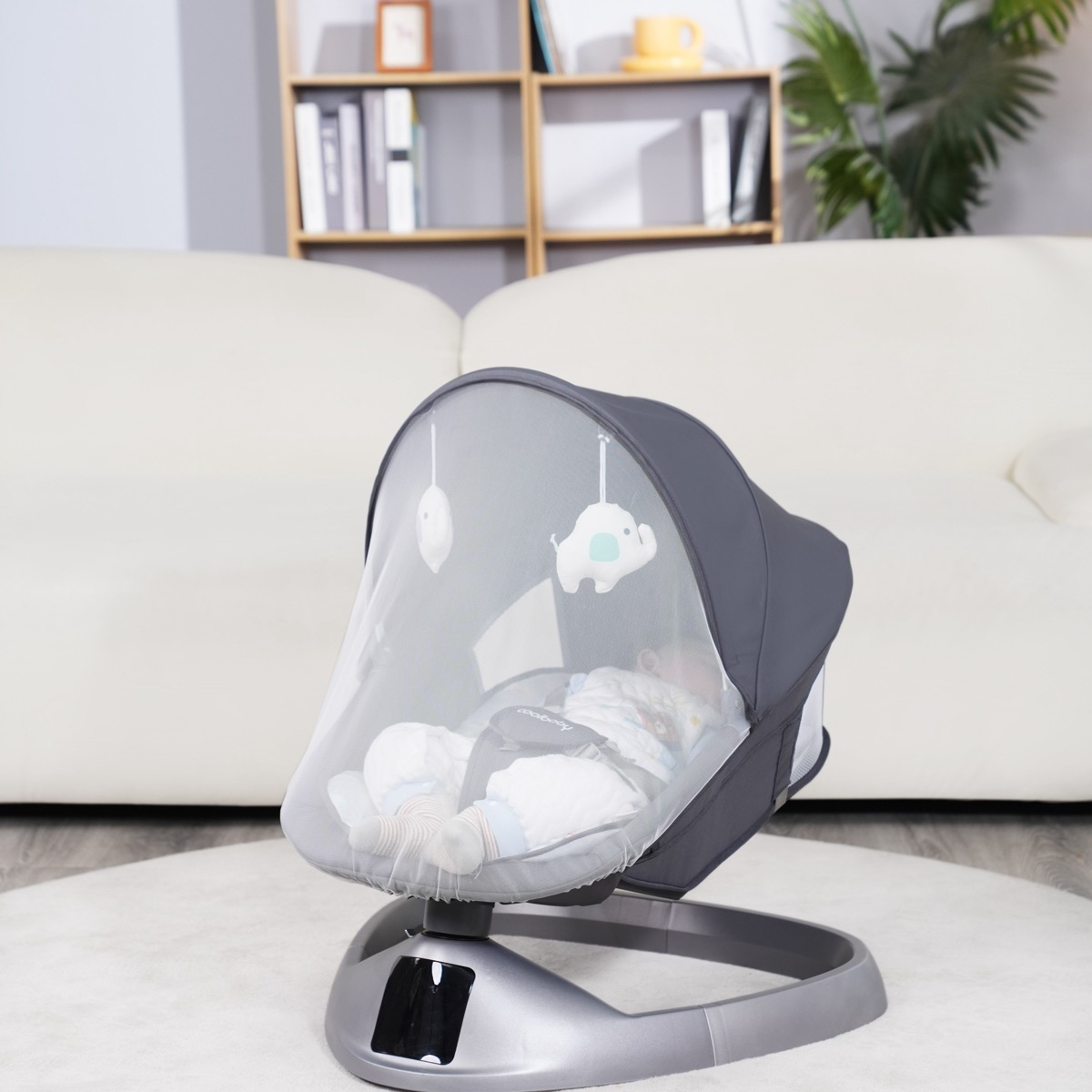 RS001 Cool Baby 4-1 Comfortable Electric Rocking Baby Swing Chair for