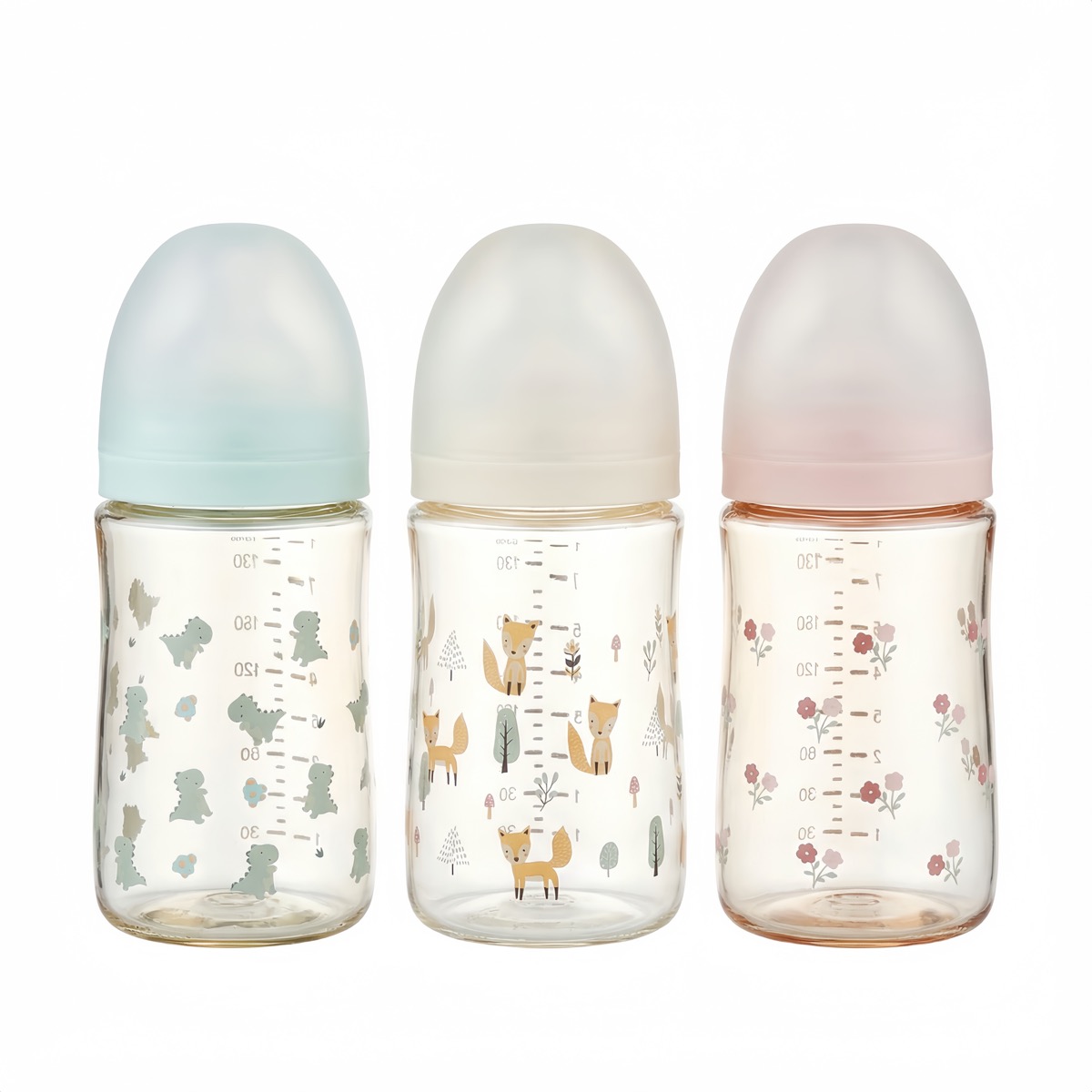 Food Grade Ppsu Baby Kids Feeding Bottle Unique Design Wide Neck