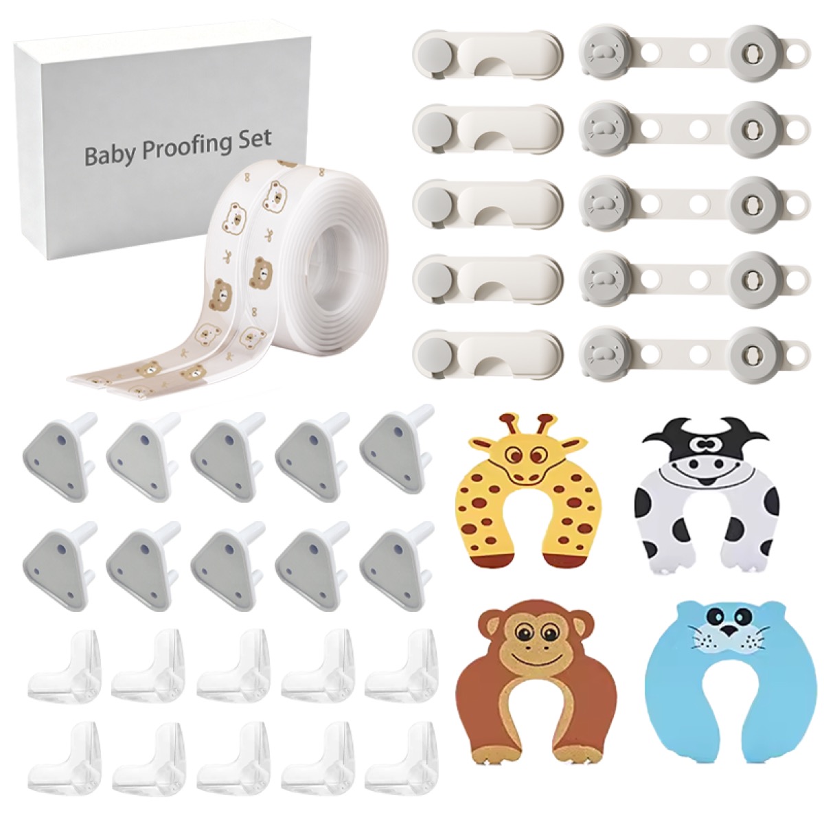 Baby Proofing Kit Baby Set Protective Furniture Safety Locks Corner