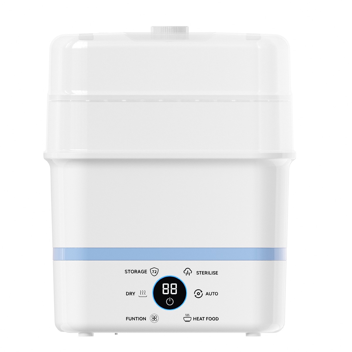 Baby Bottle Sterilizer & Drying Foldable Compact Design Spacious for